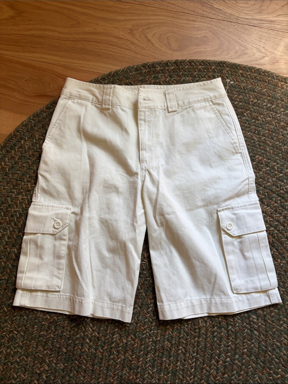 New NWOT Boys Polo by Ralph Lauren White Cargo Shorts 16 (No Tags)